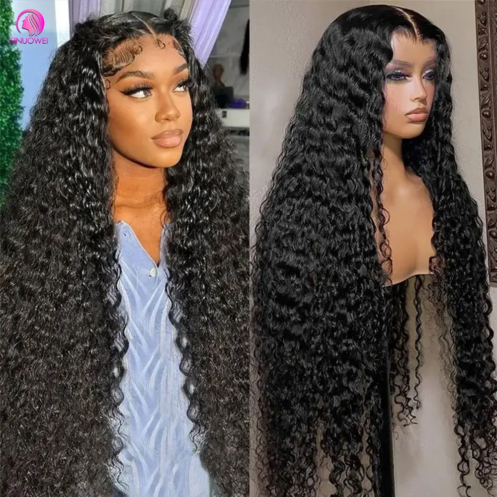 

Deep Wave 13x6 HD 13x6 Lace Front Human Hair Wigs 13x4 Frontal 4x4 Closure Wig For Women 30 32Inch Pre Plucked Lace Front Wigs