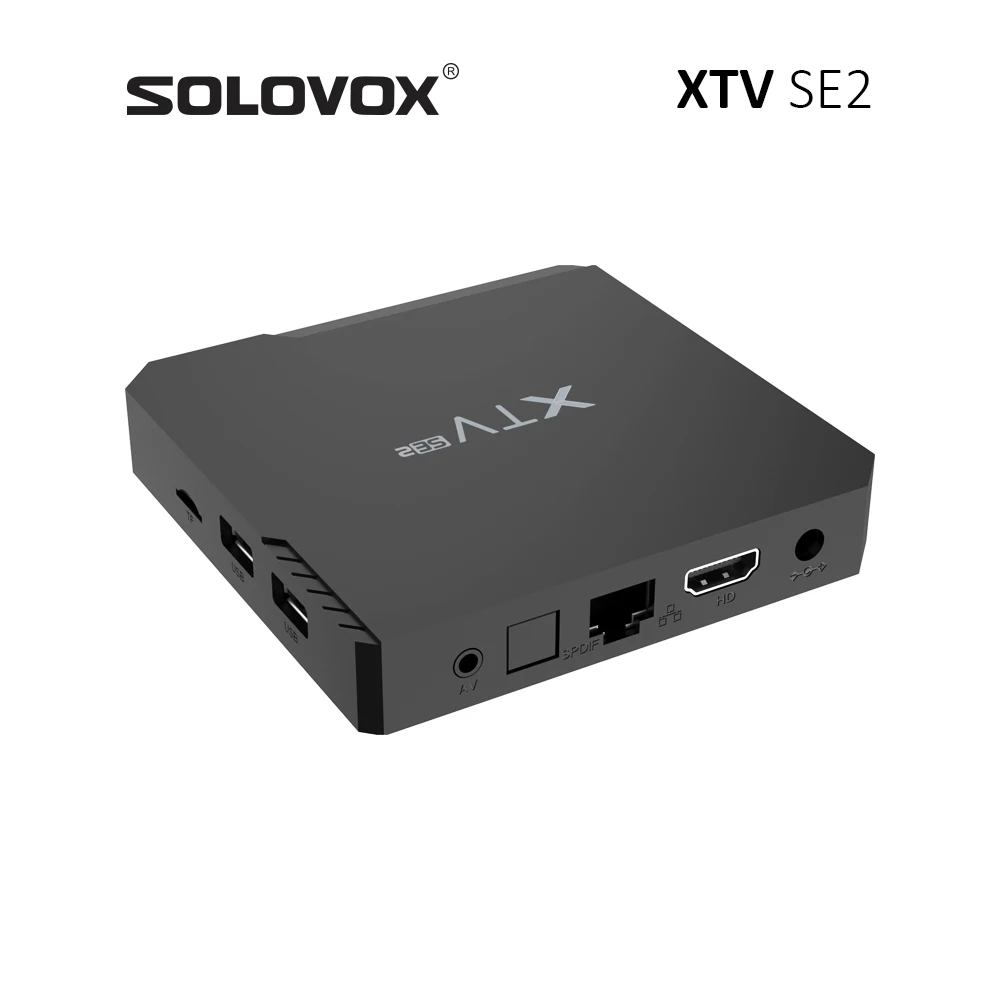 SOLOVOX XTV SE2 Android Streaming TV Box with 4K HDR, Dual WIFI & Bluetooth Support