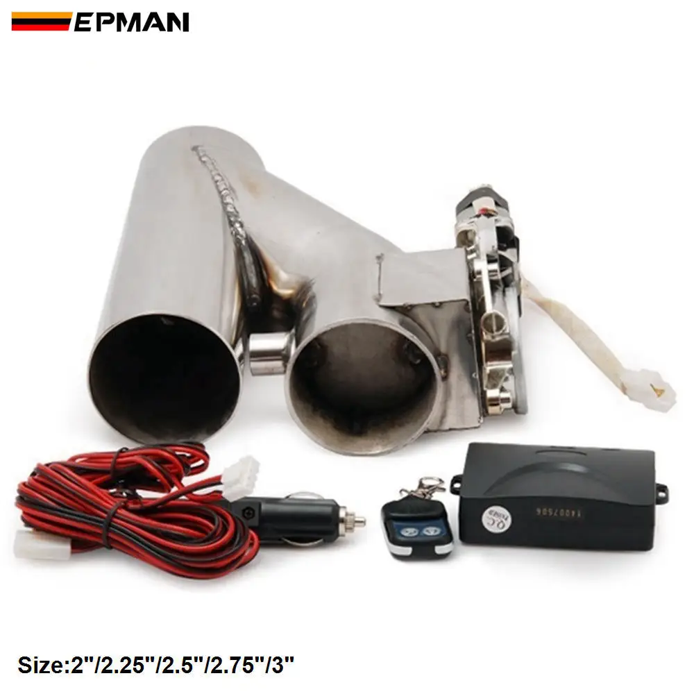 2"/2.25"/2.5"/2.75"/3" Stainless Steel Motorized Electric Exhaust Cutoff Bypass Valve Cutout+Remote For VW Golf GTI EP-CUTNEW