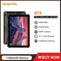 Oukitel RT9 4G Rugged Tablet 10.1" HD Display 24GB RAM 256GB Waterproof Tablet 11000mAh Battery Android 14.0 Tablet PC 1