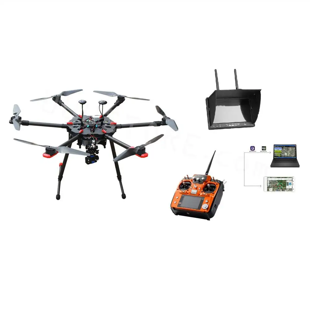 Ready to fly RTF 6 axis Tarot X6 Folding Retractable Pro 2.4G 10CH 960mm PIX PX4 M8N GPS DIY RC Hexacopter Drone 1