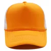 Outdoor 5-Panel Breathable Mesh Baseball Cap Custom Logo Color Block Trucker Hat with Rope Blank Trucker Cap 4