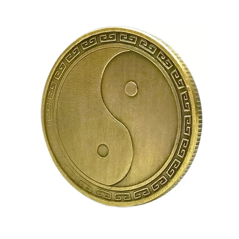 Fidget Toy Fidget Coin Tai Chi Eight Diagrams Metal EDC Gadgets Finger Skill Toys Gift Collection Autismo Juguetes Sensoriales