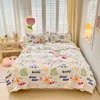 Cartoon Blanket with 2 Pillowcases Botanical Floral Kawaii Dinosaur Throw Blanket Super Soft Warm Reversible Milk Fleece Blanket