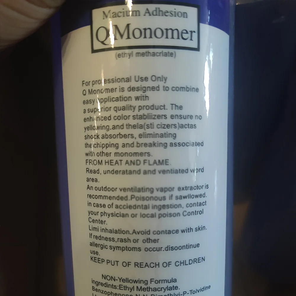 EMA Acrylic Monomer Liquid for Acrylic Powder Professional Liquid Nail Kit for Nail Extension Sculpting
