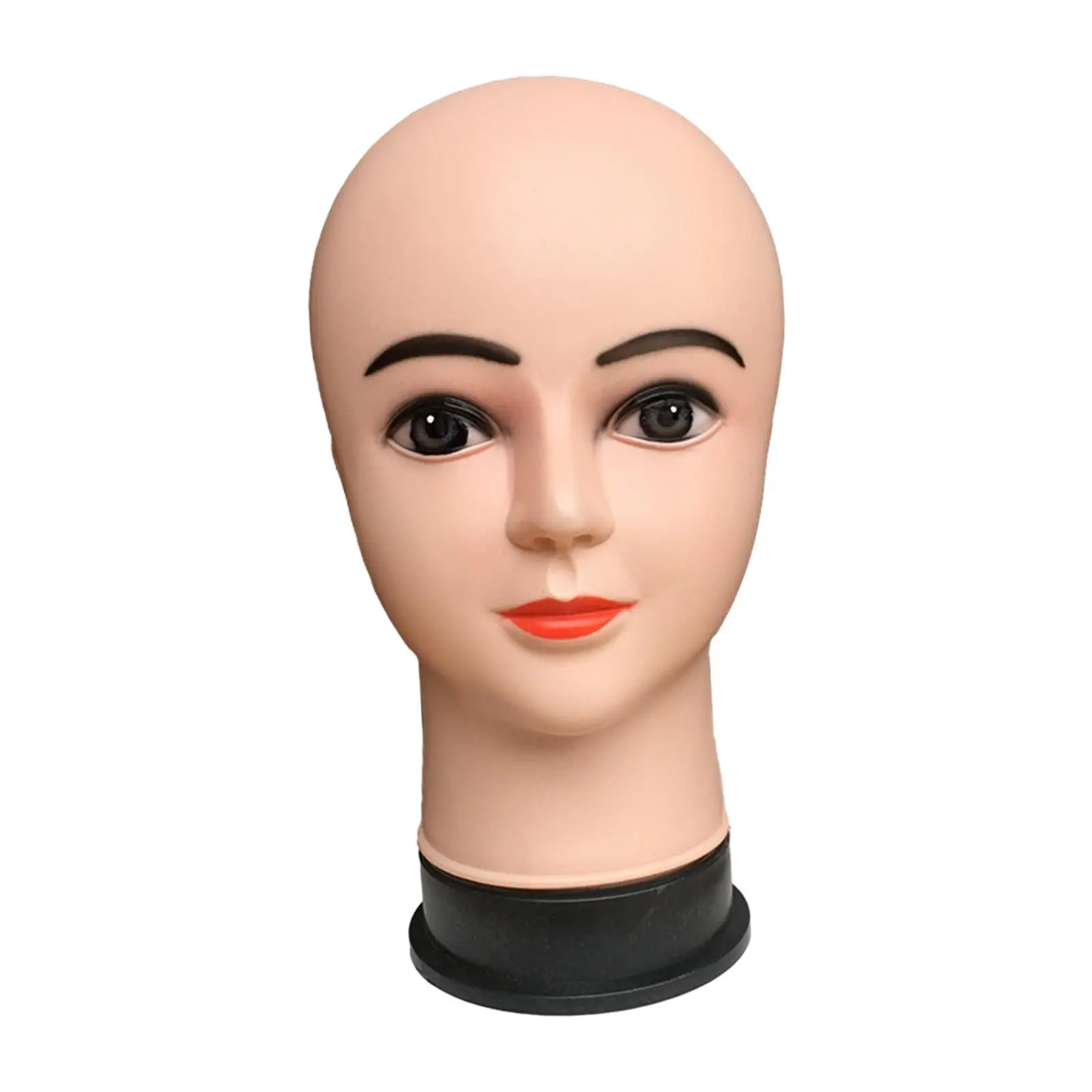Female Bald Mannequin Head Stable Base Wig Holder for Hairpieces Wigs Making