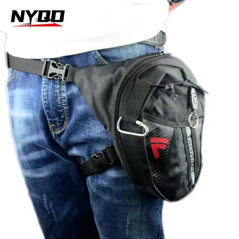 New Knight Multifunctional Motorcycle Waist and Leg Bag - Black Fanny Pack
