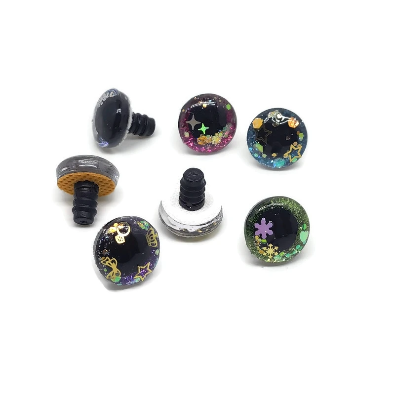 Black Animal Safety Eyes 15mm 2 pcs