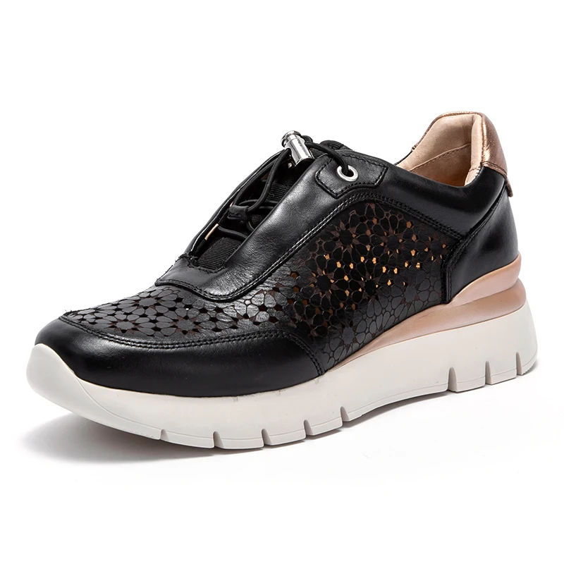 حذاء كاجوال مطبوع مجوف فريد للنساء ، تصميم بسيط ،...