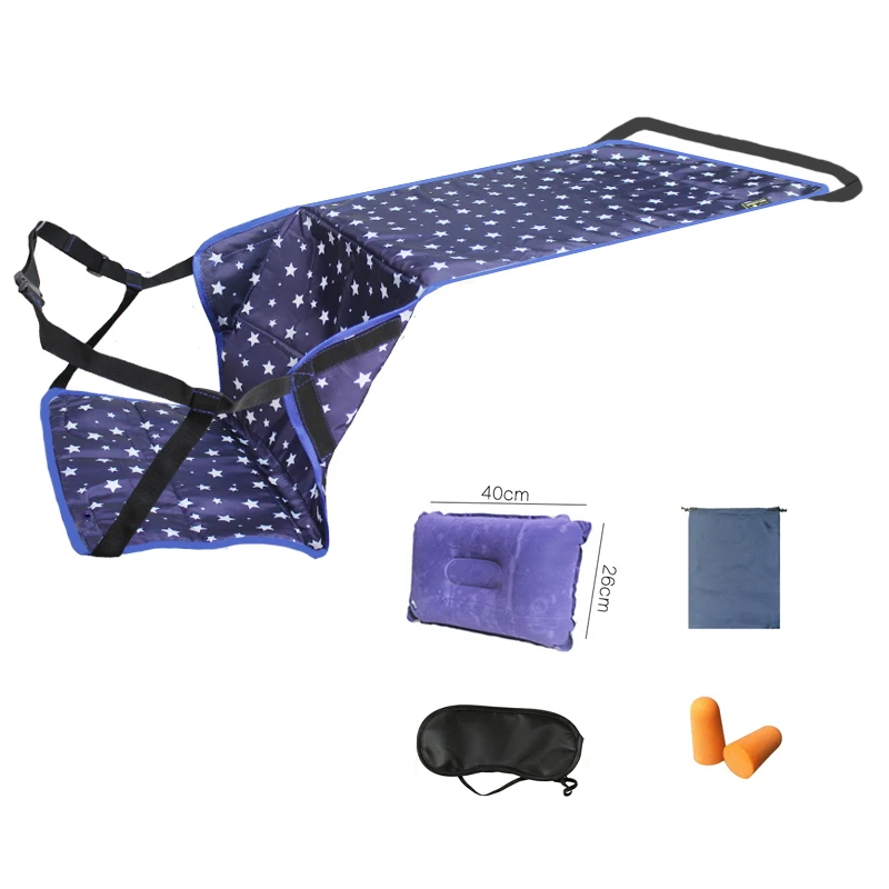 Travel Abroad Bed Sleep Artifact Flight Take A Plane High Speed Rail Free Inflatable Rest Products With Waist Pillow Hammock
