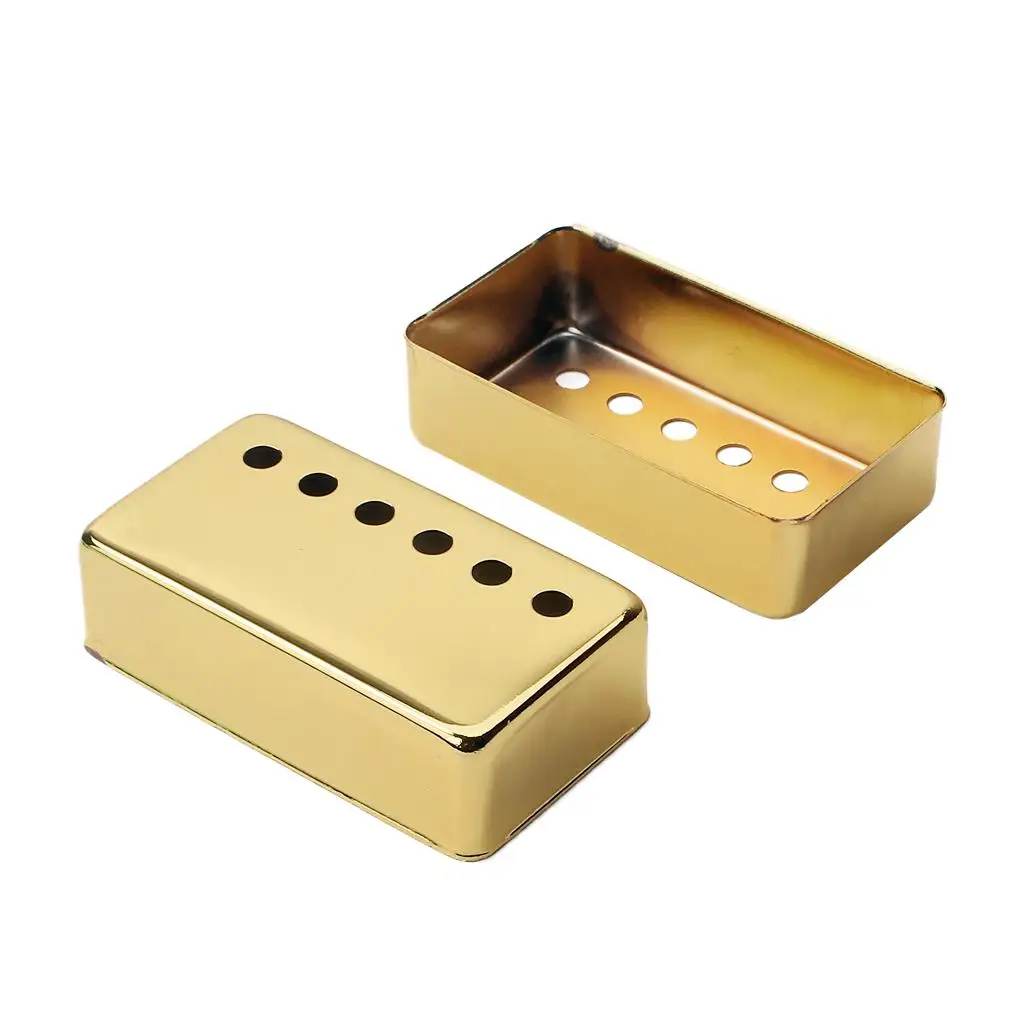 Confezione Da 2 Guitar Neck + Bridge Pickup Cover Per Chitarra Elettrica Lp Sg Golden