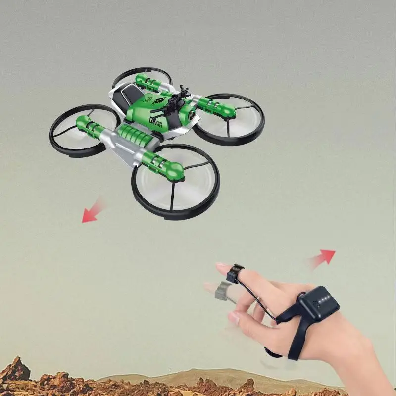 New 2 In1 Foldable RC Drone Motorcycle HD Camera Hand Gesture Helicopter DjiFlying Bike Outdoor Indoor Boy Age 7-12 Gift Box Toy 5