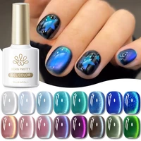BORN PRETTY 10ml été paillettes chat Gel magnétique vernis à ongles bleu vert violet aurores Semi-permanent tremper UV vernis bricolage 2