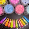 TCT-826 Acrylic Dip Powder Mix Rainbow Chunky Glitter Carving Nails Polymer Tip Extension Crystal Powder Nail French Manicure 5