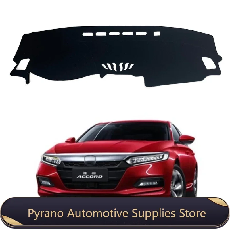 

For Honda Accord 0th 2018-2021 Car Dashboard Cover Avoid Light Pad Instrument Panel Mat Carpets Dash Board Mat Sun Protector Pad