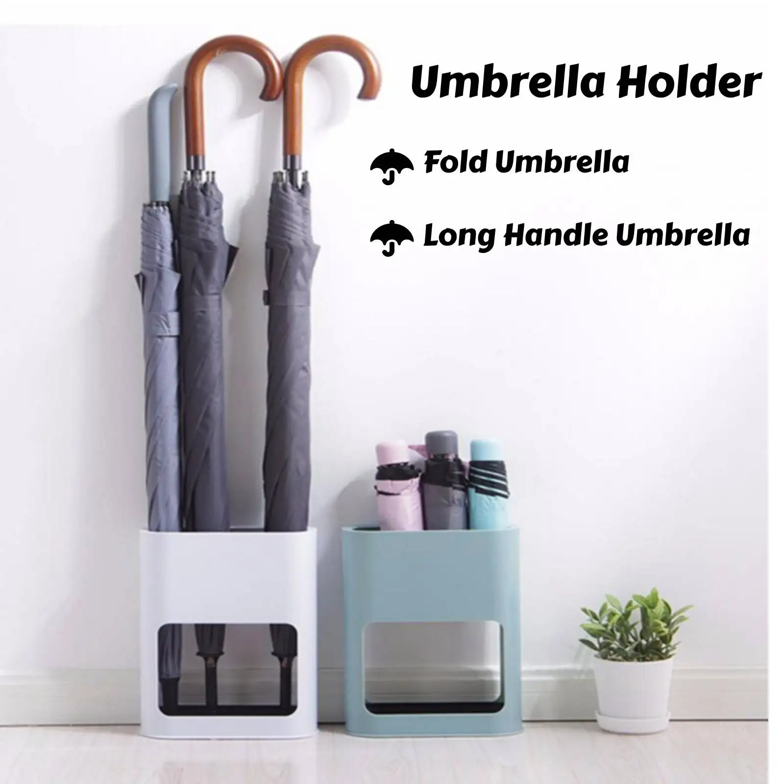 Umbrella Holder Stand Large Capacity Hold 4 Umbrellas Corner Space Saving Umbrella Stand for Hotel Home Indoor Entry Decoration