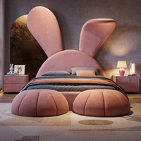 Regale Luxury Childrens Bed Animal Pink Superking Villa Children Beds Loft Comferter Ritual Nordic Beliche Postmodern Furniture 1