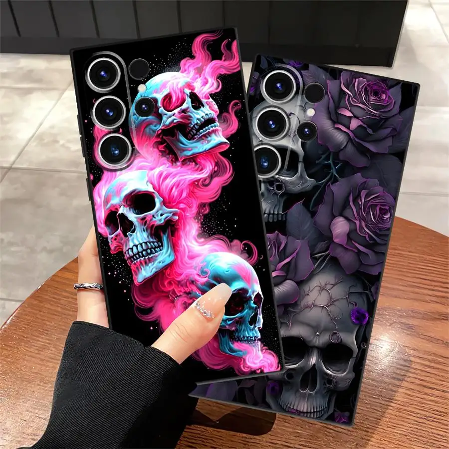Fashion Pink Skull Phone Cover Case - Stylish Protective Design