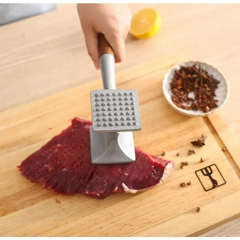 304 Stainless Steel Meat Hammer Double Faced Meat Tenderizer Household Loose Hammer Kitchen Tools Steak Bar Breaker Gadgets