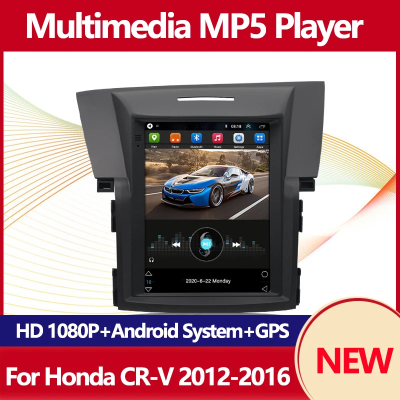 9.7&quot Touch Screen GPS Car Radio Video Multimedia MP5 Player Wifi for Honda CRV CR-V 2012-2016 Autoradio Carplay Vertical |