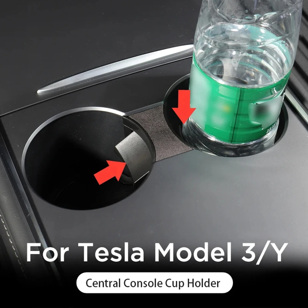 

​Cup Holder For Tesla Model 3 Model Y 2021-2024 Central Console Armrest Box Cup Slot Slip Limiter Model3