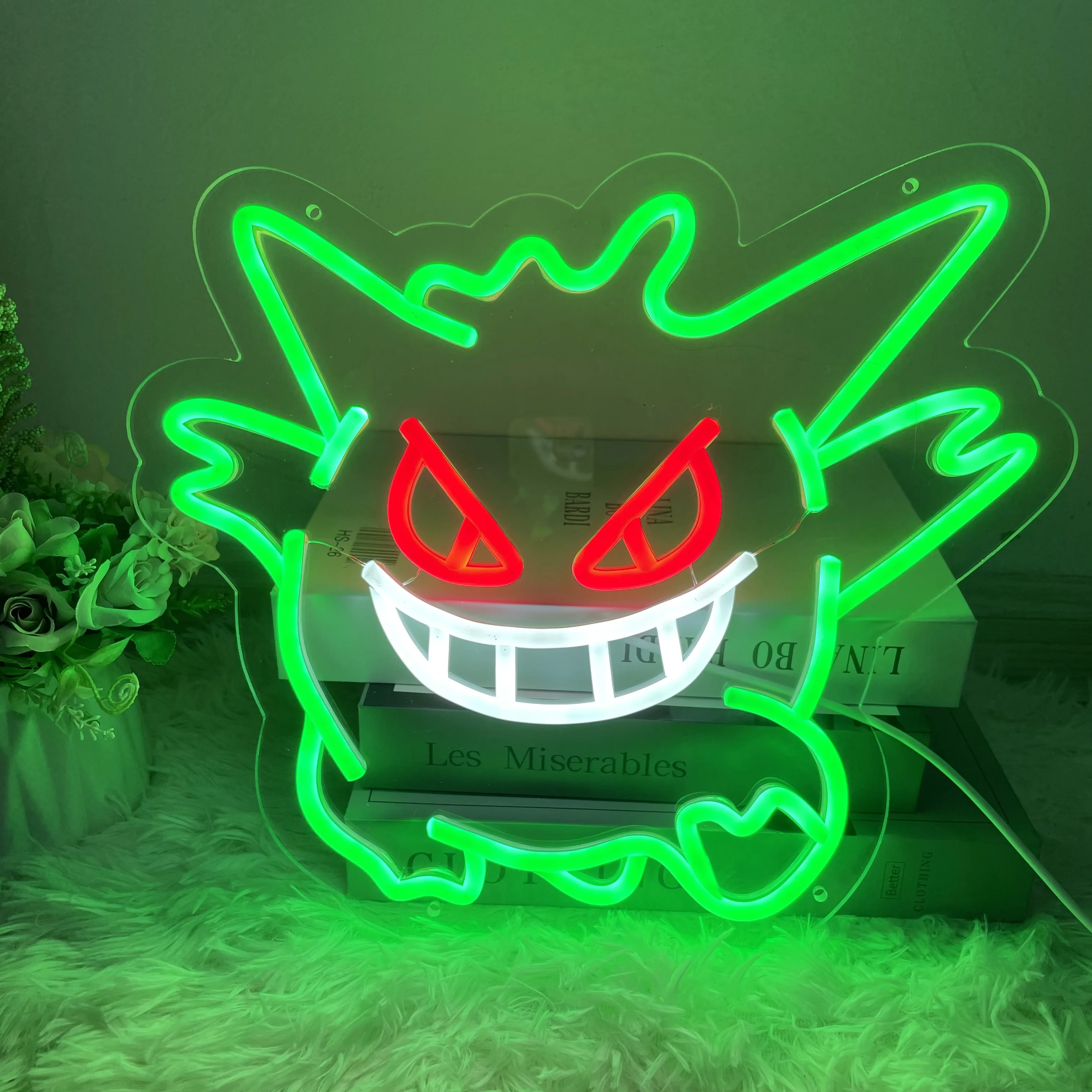 Pokemon Japanese Anime Neon LED Sign: Perfect Addition to Kids, Teens' Bedroom, Game Room, or Home Party for Animation Monster Fans