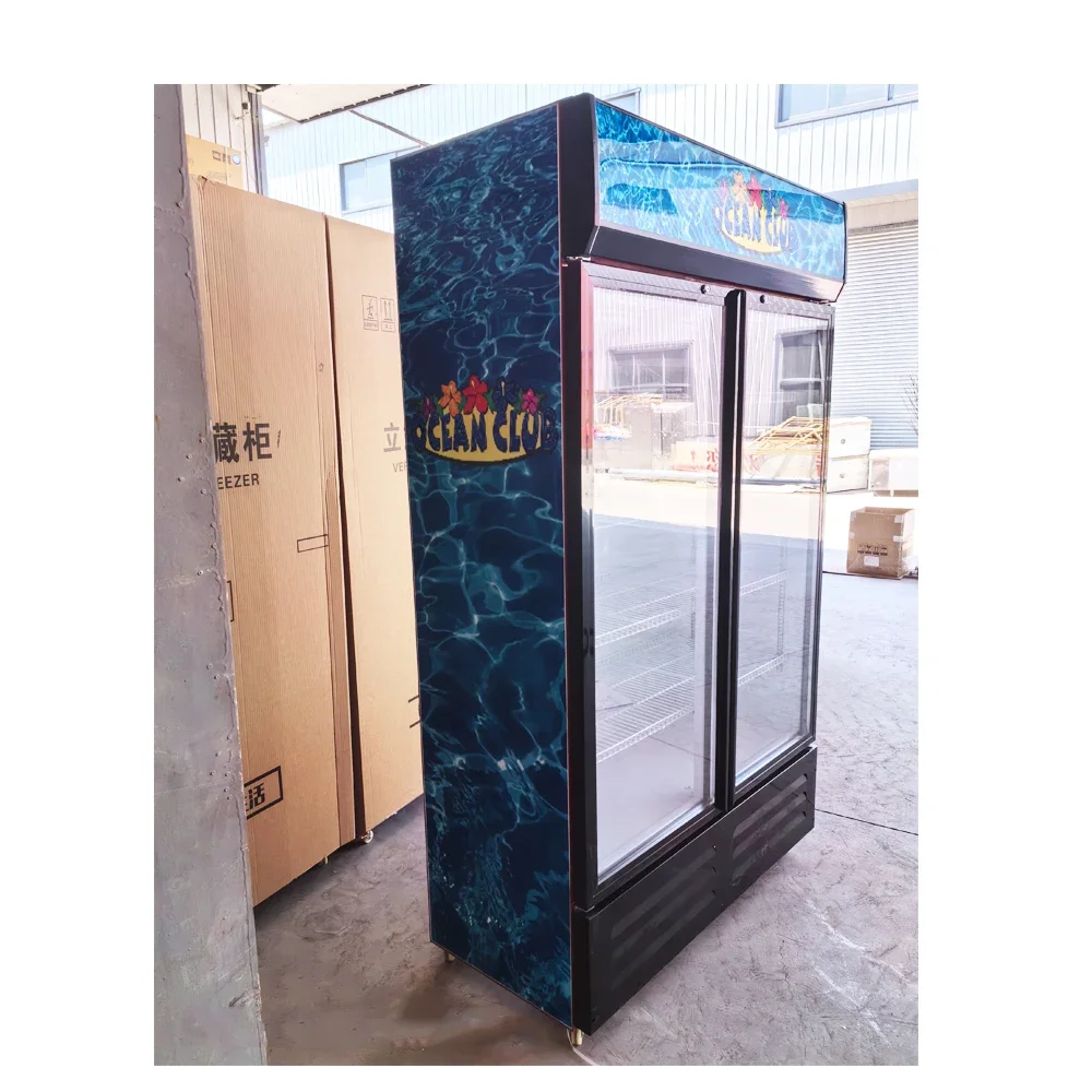 Frigidaire Double Door Fridge Frezzer Commercial Freezer 2 Dors Refrigerator Air Cooled Chiller 3