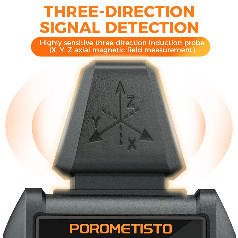 POROMETISTO ET01/ET01Pro Electromagnetic Radiation Test High Precision EMF Meter Temperature/ Electric/Magnetic Field Radiometer