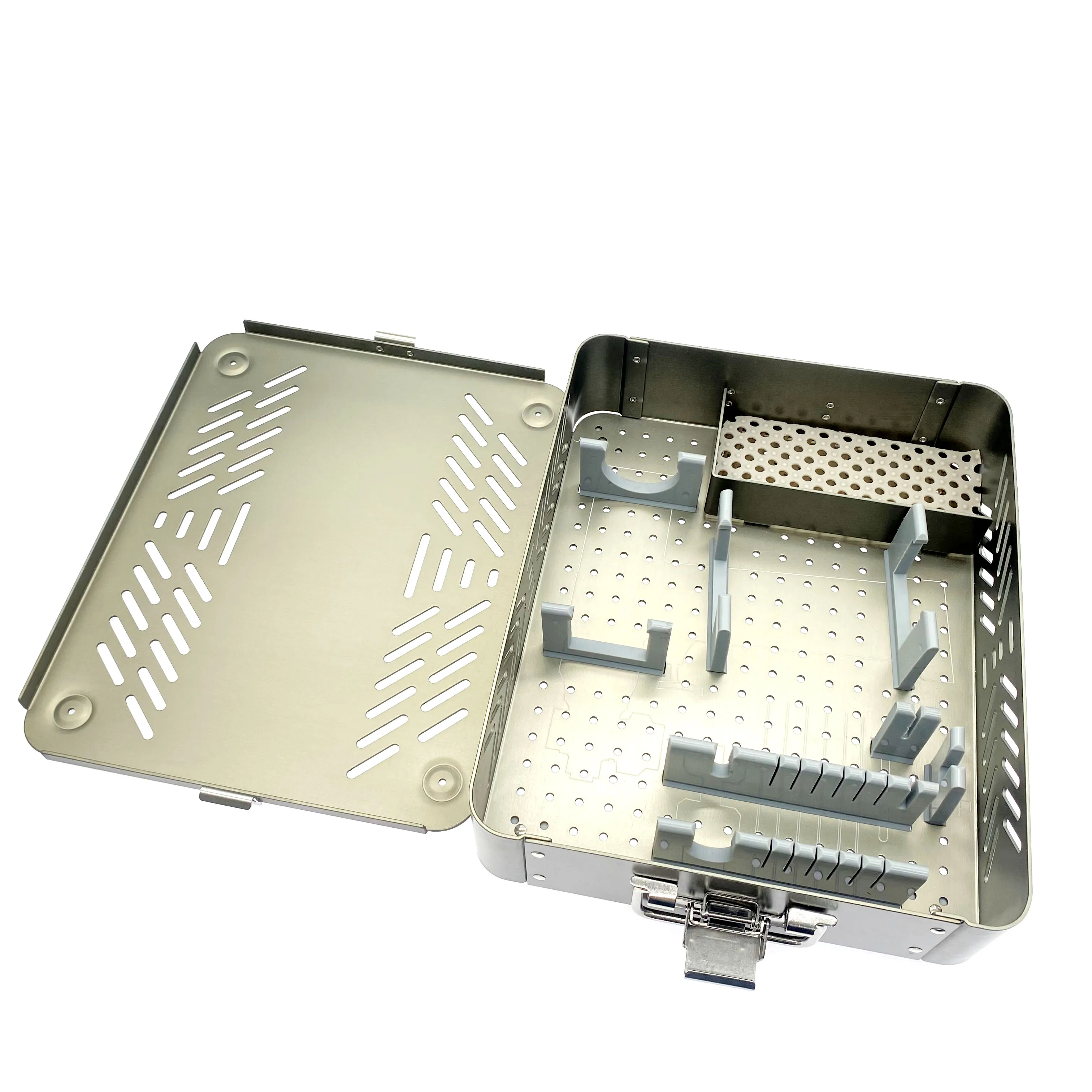 

Sterilization Case Box For Electric Power Bone Drill Orthopedics Surgical Aluminum Box Instruments