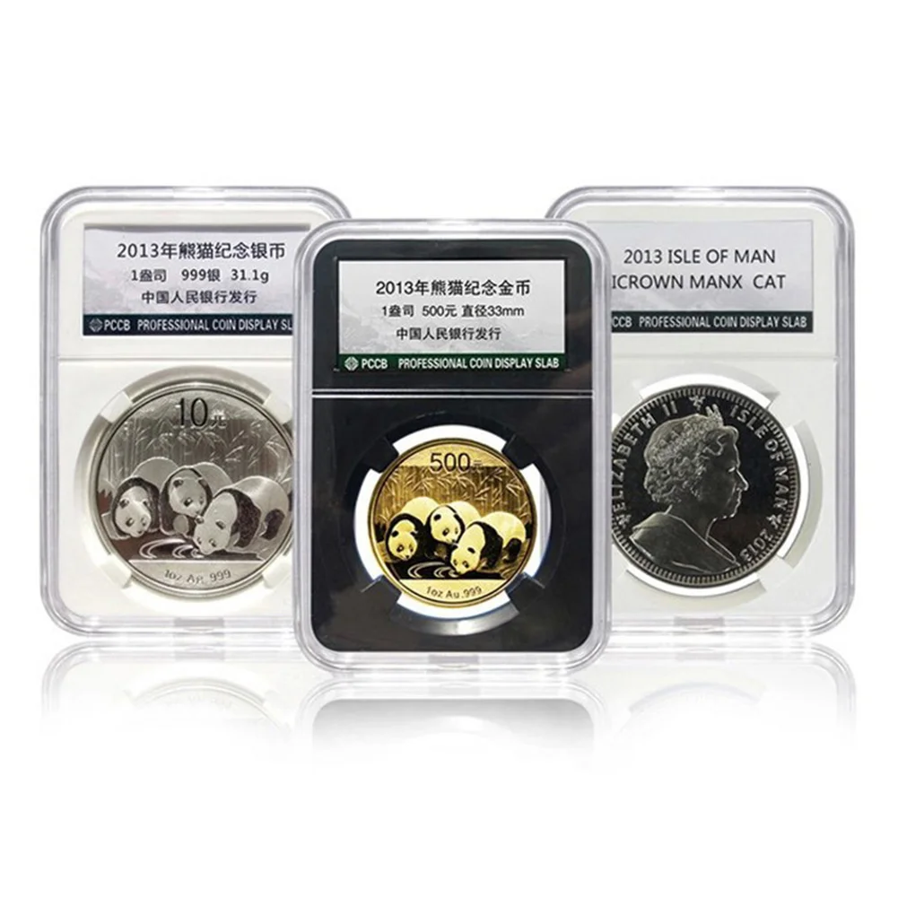 PCCB 코인 거치대 전문 코인 디스플레이 슬래브 등급, 40mm PCGS 직경 NGC 보관 케이스, 보호대 상자  아크릴-Freehip.co.kr