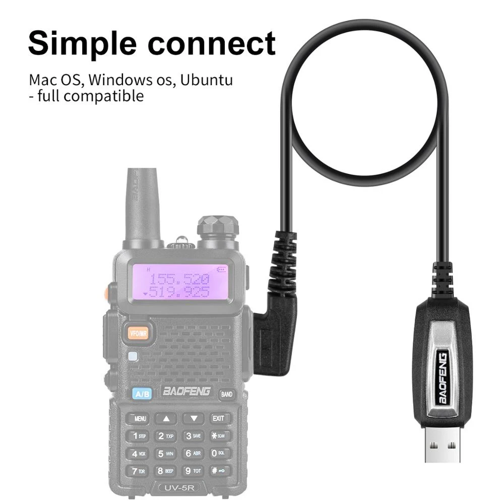 Usb Programmering Kabel Met Cd Voor Baofeng UV-5R 82 888S UV-S9PLUS UV-13 16 17 21 Pro Quansheng UV-K5 5r Plus Walkie Talkie Radio