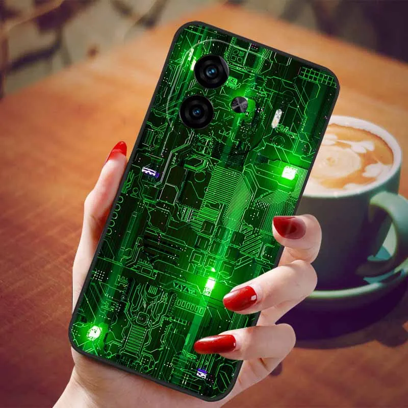 Soft Silicone Fashion Marble Shockproof Case - TPU Bumper Cover, 6.78