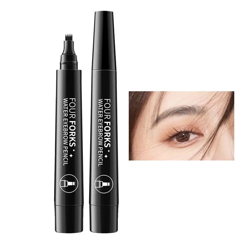 

4 Tipped Natural Eyebrow Pencil 2ml Precise Brow Eye Brow Pencil Contouring Pen Long Lasting Gift For Girlfriends Girls Women
