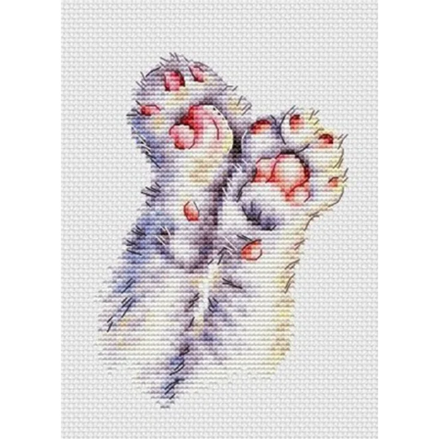 Cat Paw Cross Stitching Kit 1