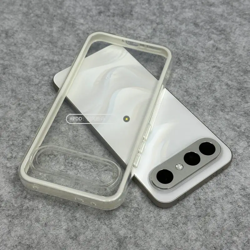 Stylish Transparent Anti-slip TPU Phone Case - Shockproof  Cover