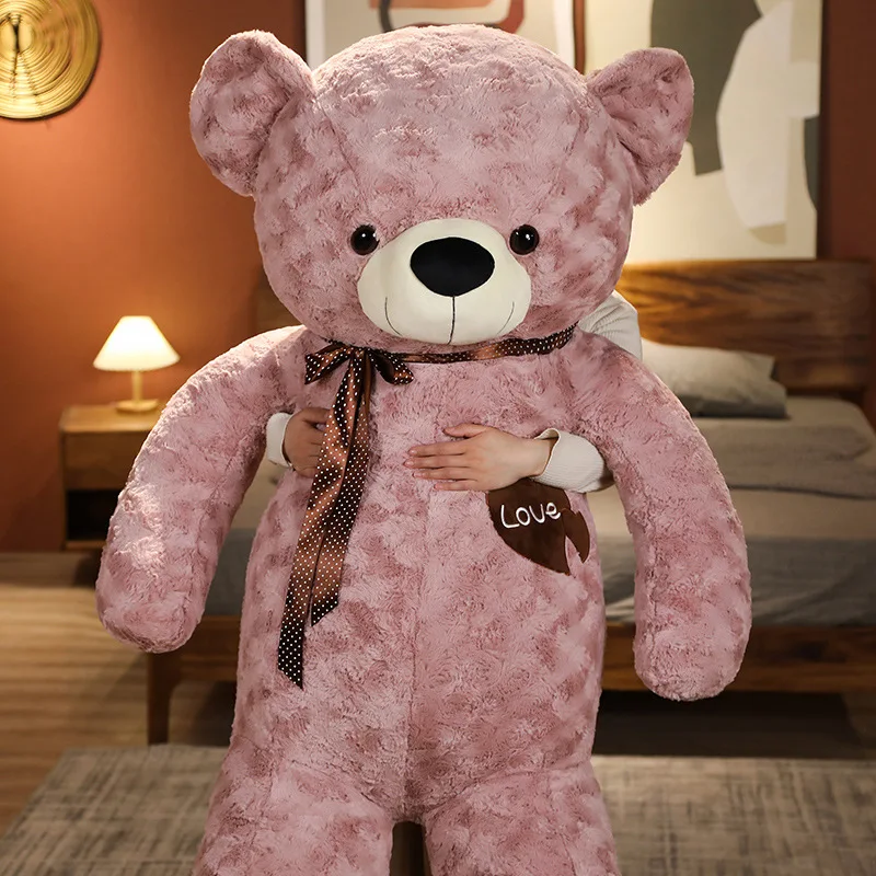 

5 Colors Cartoon Love Rose Plush Teddy Bear Toys Soft Stuffed Doll Birthday Gifts for Children Baby Accompany Sleep Pillow