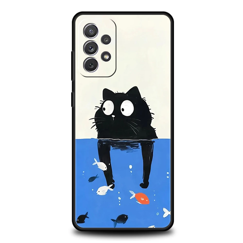 Cute Cat Design Phone Case Cover - Stylish and Durable Protection