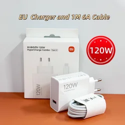 High - Speed 120W USB - C Fast Charge Phone Charger with Cable - EU with 1M Cable