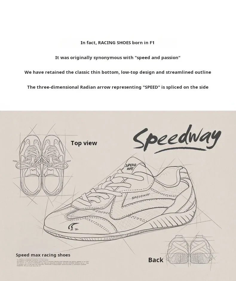 Maden Unisex Fall Vintage Patchwork Racing Shoes Breathable German Trainers Sneakers Thin Sole Casual Lace-Up Sport Winter Shoes