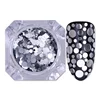 Mixed Size Nail Glitter Paillette Sequins Holographic Silver Flakies Colorful Round Rhombus 5