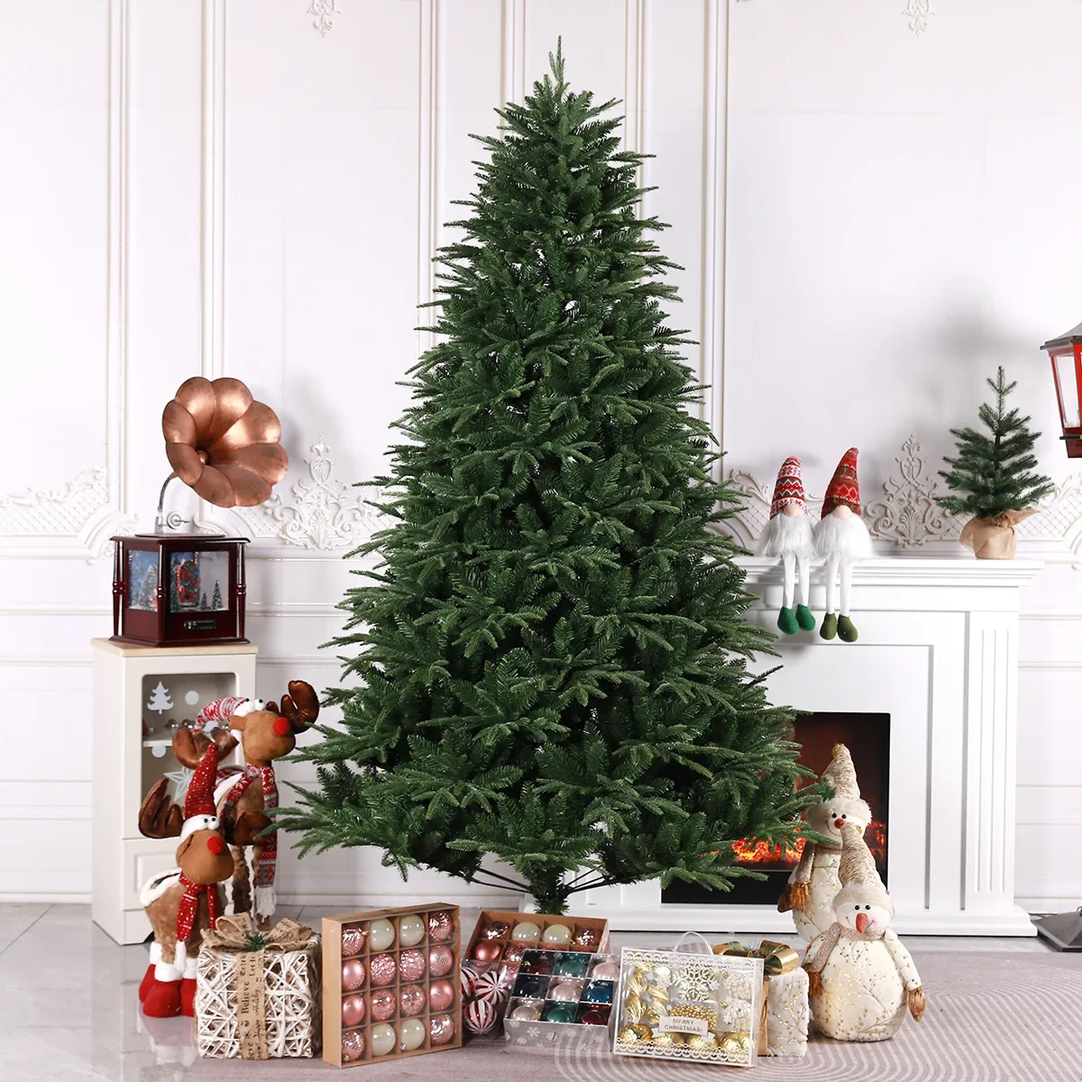 46FTLargeArtificialChristmasTreePEPVCEncryptionGreenFirXmas