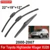 1/2/3/4/6PCS Car Wiper For Toyota Highlander Kluger XU20 2000-2007 Front Rear Wiper Blades Brushes Auto Accessories 2004 2005 1