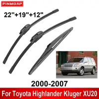 1/2/3/4/6PCS Car Wiper For Toyota Highlander Kluger XU20 2000-2007 Front Rear Wiper Blades Brushes Auto Accessories 2004 2005 1