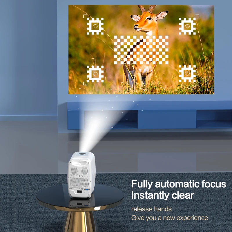 POWERFUL H6 HD1080P Wireless with BT Home Theater Video Movie Projectors Smart Android Mini LED Wifi Projector Outdoor Beamer
