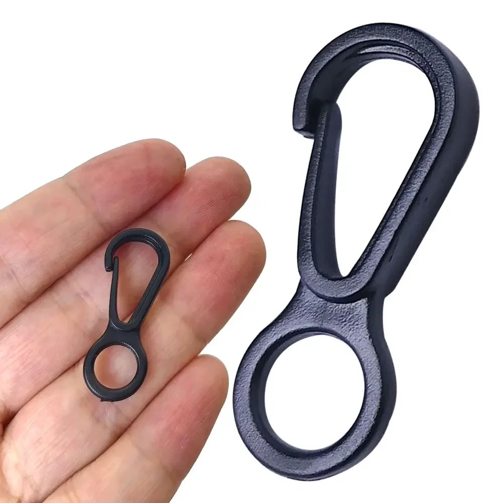 Key Chain Clip Key Ring 50Pcs 100Pcs Plastic Mini Circle Snap Hook Lobster Clip For Camping Hiking