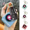 Creative Recordable Record Player Keychain Mini Retro Recorder Toy Phonograph Pendant Couples Gift 5