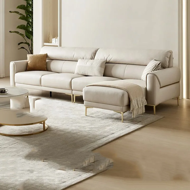 

Puffs Sectional Sofa Lazy Living Room Lounge Italiano Modern Corner Couch Modular Nordic Designer Sillon Cama Furniture DWH
