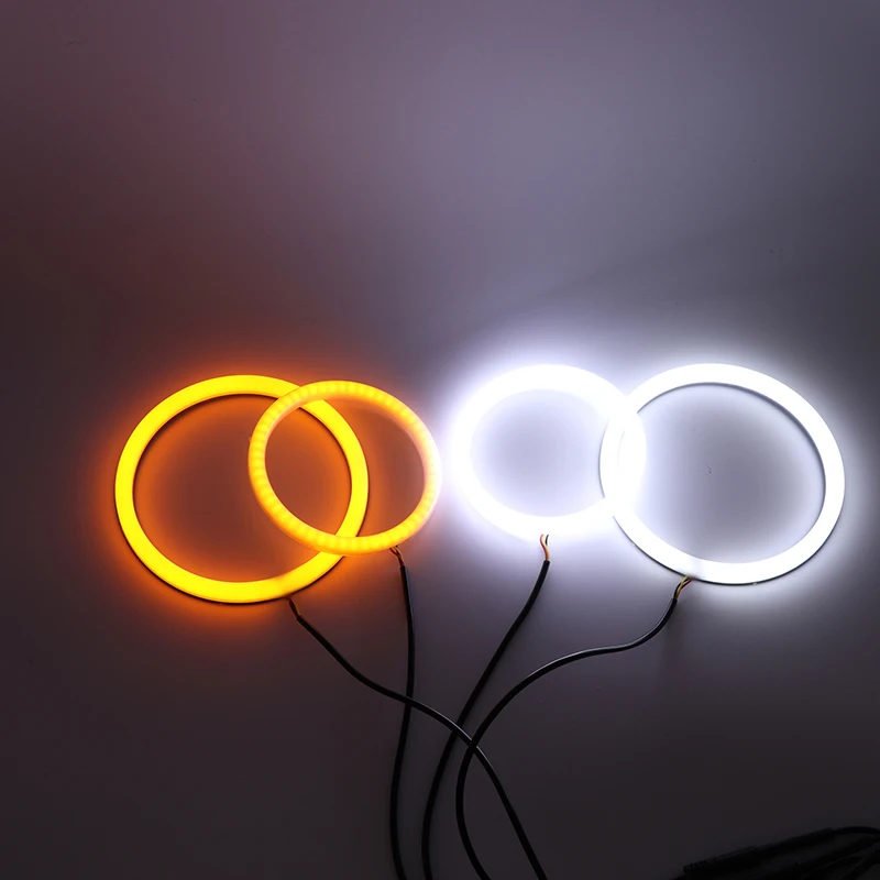 Switchback Cotton Light Led Angel Eye Halo Dual Color 2Pcs 120Mm E 2Pcs 140Mm