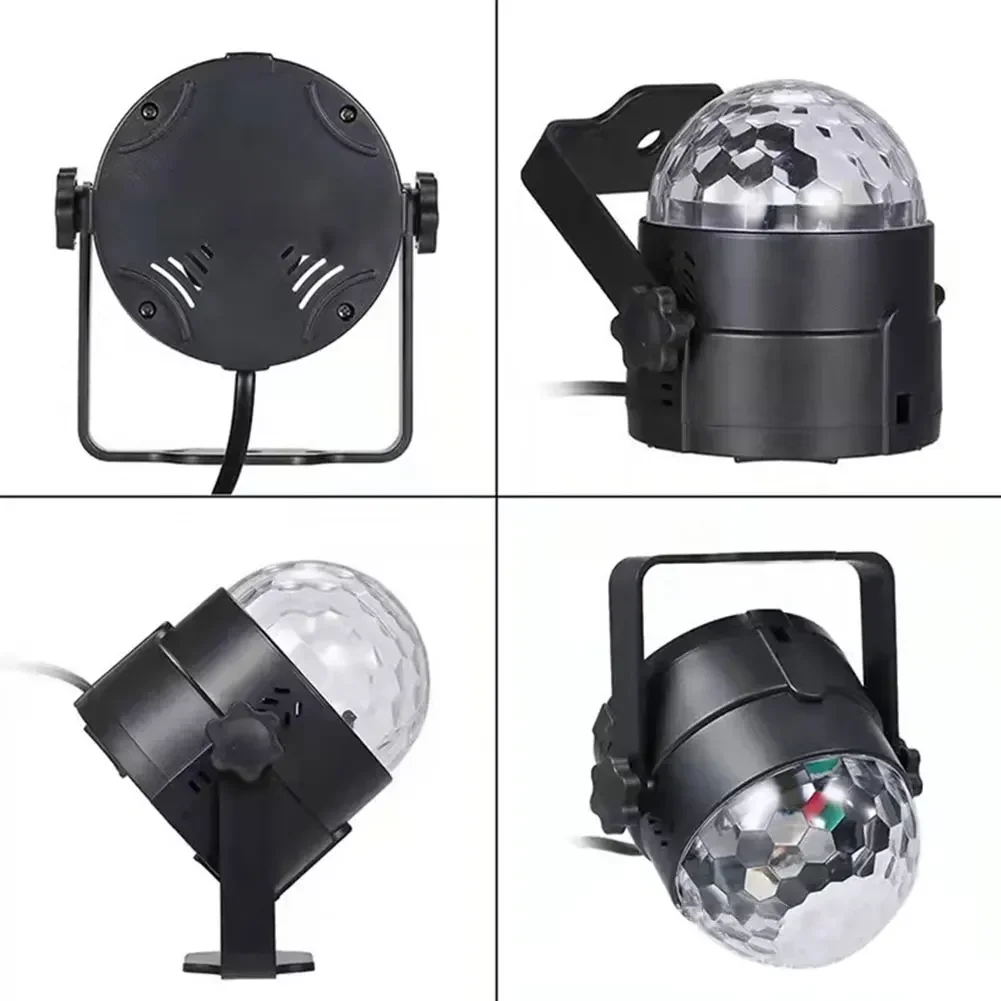 LED Stage Lights RGB Sound Activated Rotating Disco DJ Party Magic Ball Strobe Mini Laser Projector Lamp Home KTV Christmas Show