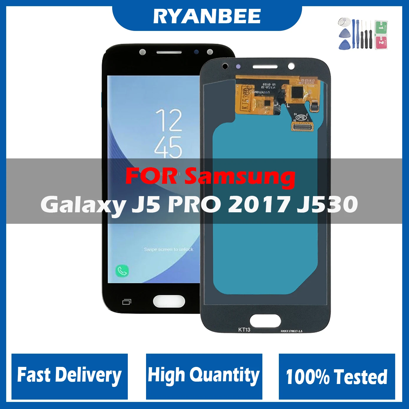 Display Lcd Oled Per Samsung Galaxy J530 J530F J5 Pro Display Lcd Touch Screen Digitizer J5 2017 Assembly